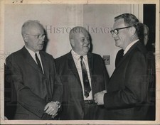 1966 Press Photo Russel G. Hunt, Edward Fischer & Andrew Pinkney in New York