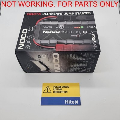 NOCO Boost X GBX75: 2500A UltraSafe Jump Starter   12V [GBX75] -NOT WORKING-