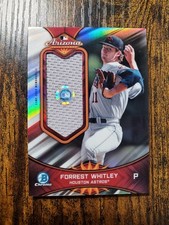 Forrest Whitley 2019 Bowman Chrome 2018 AFL Fall Stars Jersey Relic /99