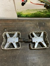 Wellgo Bear Trap Old school BMX MTB Bike Pedal 9/16 Silver