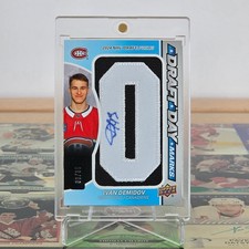 2025-26 Upper Deck SP Game Used Ivan Demidov Draft Day Marks /35 Rookie RC DDM