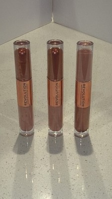 3x Makeup Revolution London Double Up Liquid Eyeshadow Set