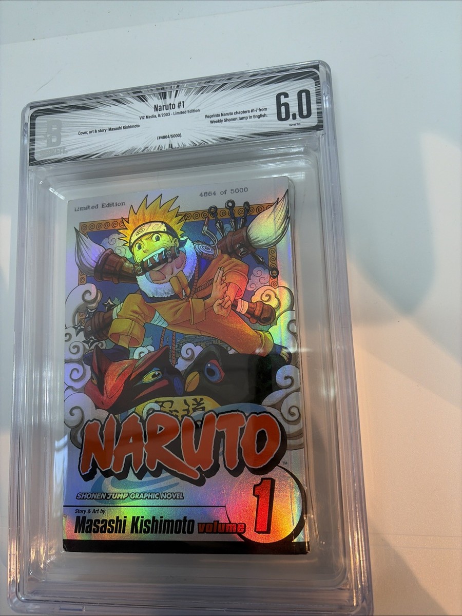 Naruto Vol. 1 Limited Edition 4864/5000 English Manga Foil Holo