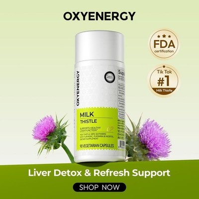 Oxyenergy Milk Thistle | Liver Detox & Colon Cleanse, Natural Liver Support