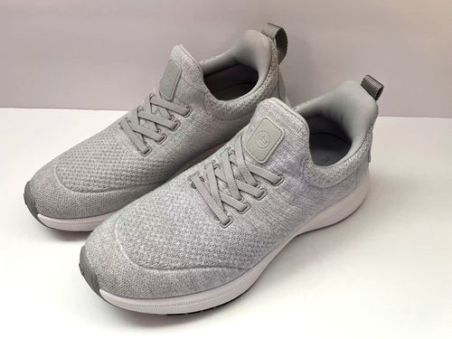 New! Peter Millar Tellustride Men 9.5 Slip On Sneaker MA24EF90 Platinum Gray - Picture 9 of 9