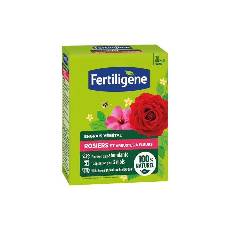 Engrais rosiers Fertiligene 1,2kg pour reverdir le feuillage jauni