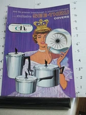 magazine ad 1960s CHILTON aluminum kitchenware Manitowoc WI see through covers