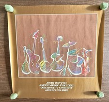 JOHN DENVER ASPEN MUSIC FESTIVAL 1982 CONCERT POSTER  ORIGINAL