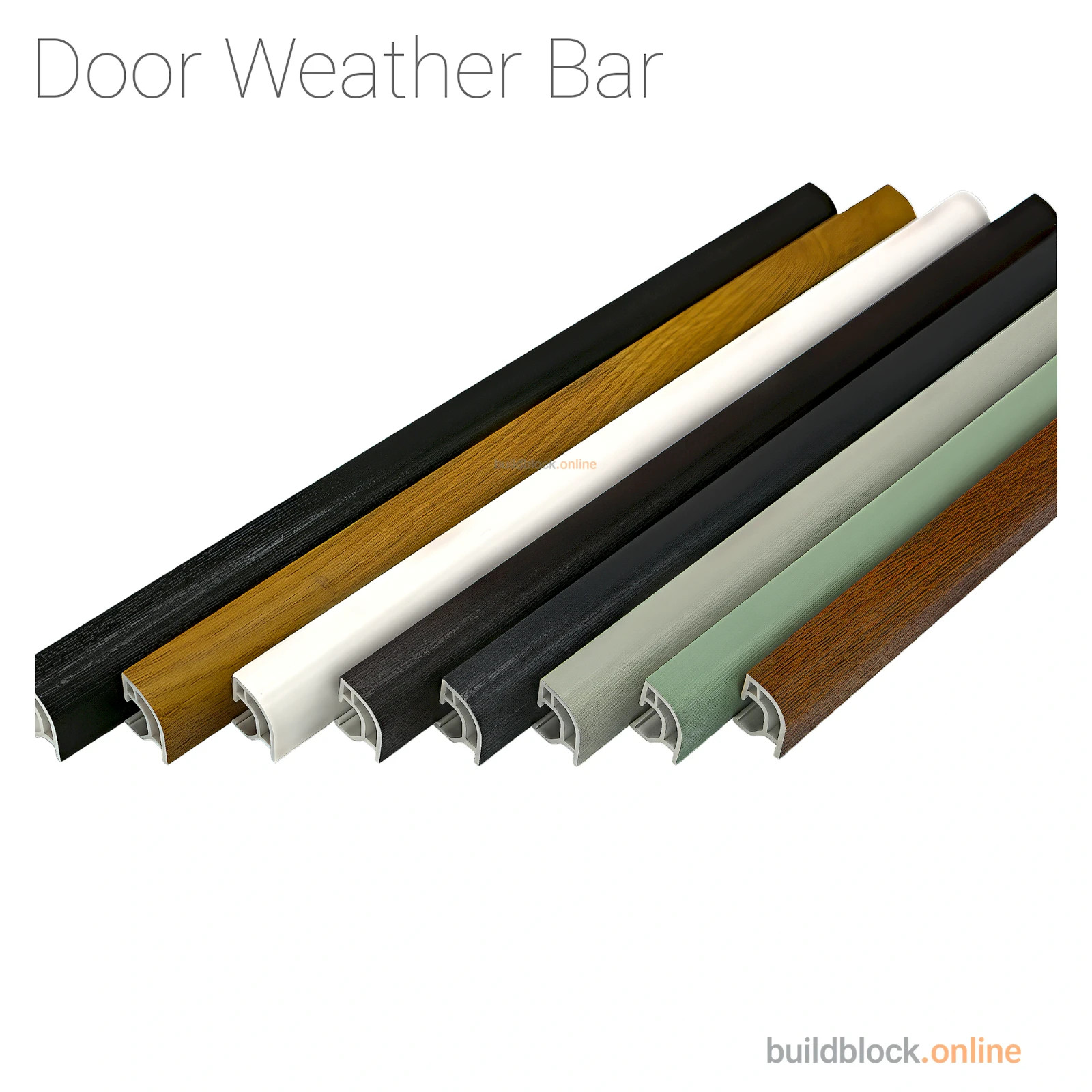 Weather Bar Window Sticker 800mm weather bar white with fixings and end caps | eBay UK