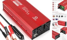 Peak Power Inverter for Vehicles, DC 12V to 110V AC Converter 1000W/2000W