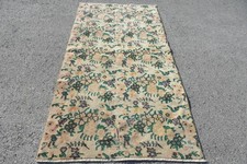 3,6x7,3 ft Turkish Rug, Green Animal Print Vi...