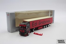 Herpa MAN TGA XXL curtain-side semi-truck red/black "Edi Grabovac" 1:87 /H27137