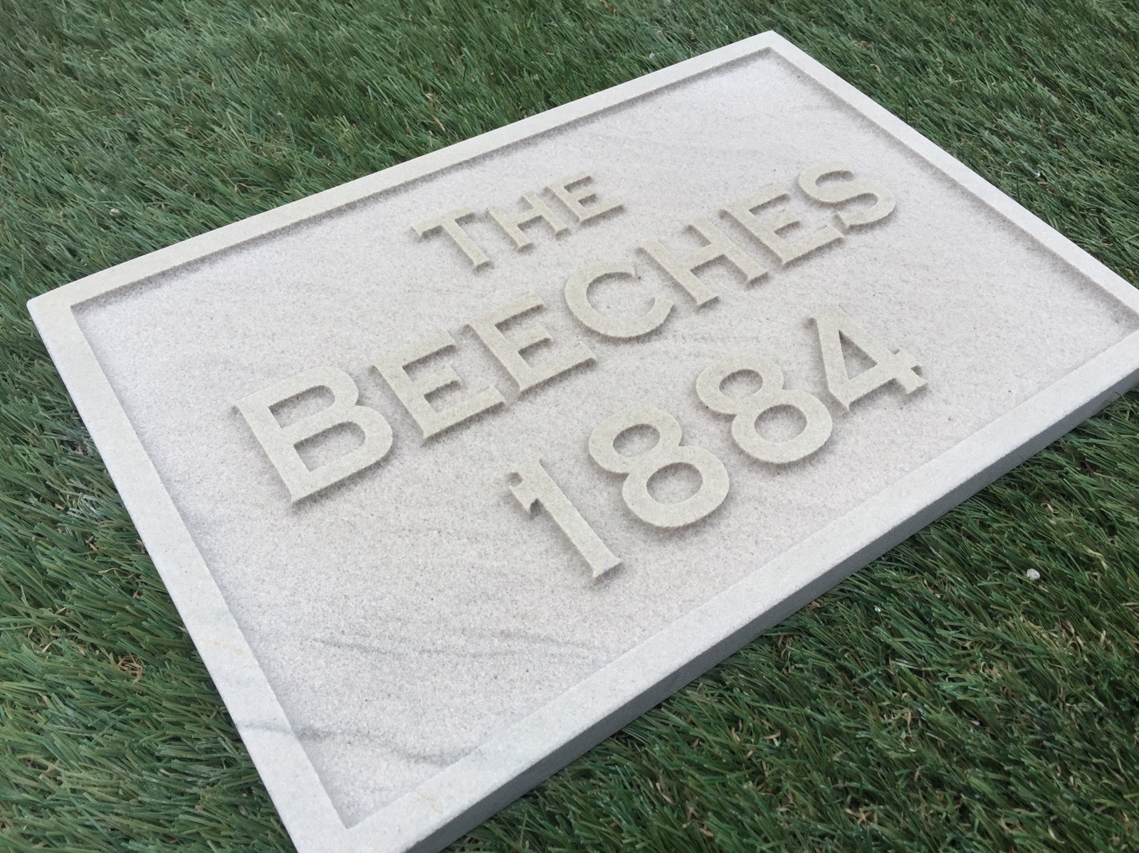 Relief Engraved Stone House Sign eBay