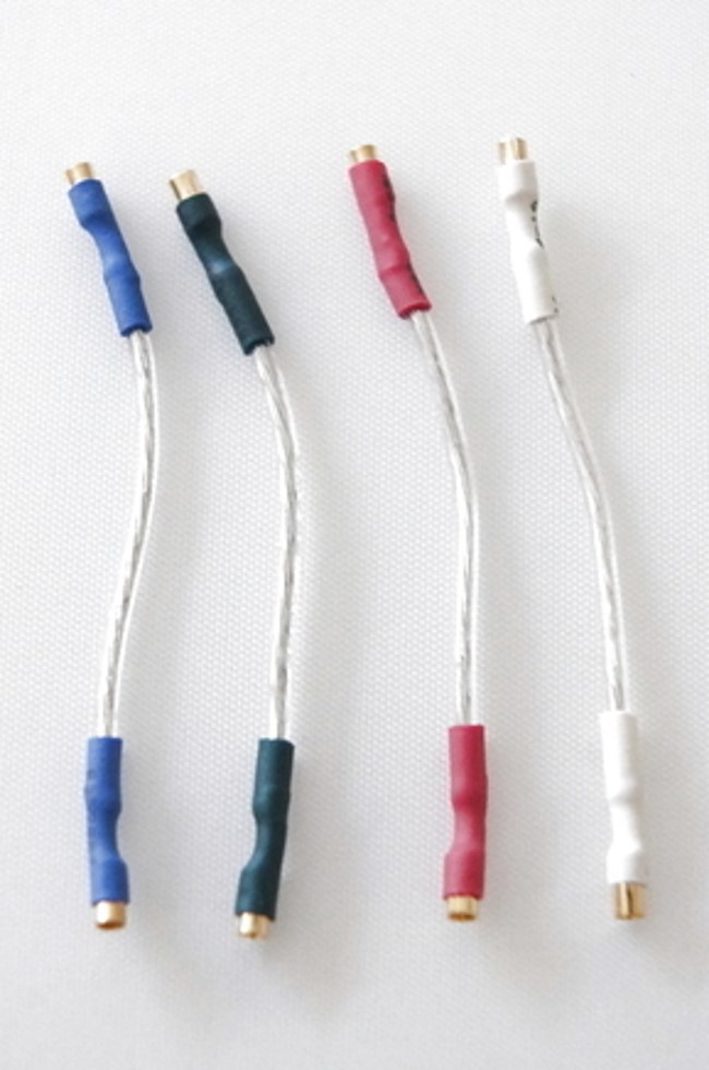 7N OFC Silver Insulated Phono Cartridge Leads Wires Cables with Gold