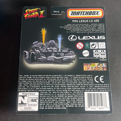 CUSTOM MATCHBOX HOT WHEELS STREET FIGHTER 2 BONUS STAGE 1994 LEXUS