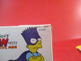 The Simpsons Bartman Meets Radioactive Man (Nintendo NES) COMPLETE w/ Box poster