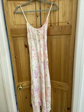 Strappy Midi Slip Dress, Pink Floral Pattern, Brand New Never Worn, Size 18