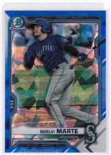 Noelvi Marte SAPPHIRE 2021 Bowman Draft #BDC-147 Mariners Reds