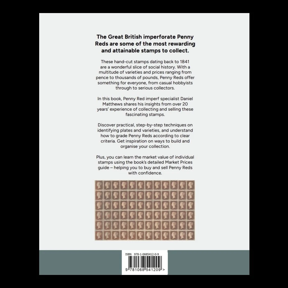 Imperforate Penny Reds Book by Daniel Matthews - Image 2 of 2