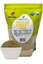 McCabe ORGANIC Glutinous Millet, 2-Pound, for Whole Millet Flour Milling at home