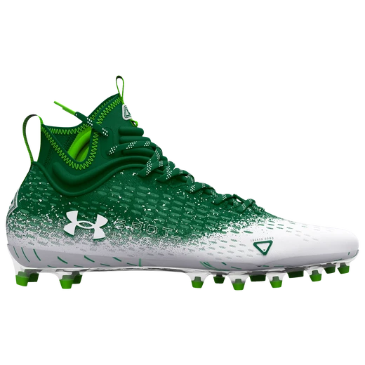 Under Armour Spotlight Lux MC 2.0 Football Cleats Green 3025082 301 Size 10
