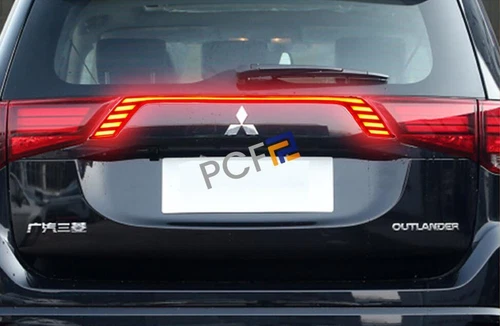 For 16-21 Mitsubishi Outlander Smoke Black Rear Door Trunk LED Tail Light Cover - Picture 4 of 13
