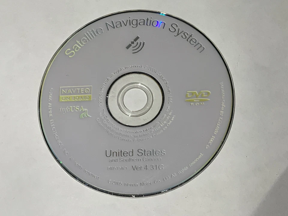 2005 2006 ACURA RL navegação por satélite DVD COVERS EUA VER.4.13C ACURA OEM🟠 - Imagem 4 de 4