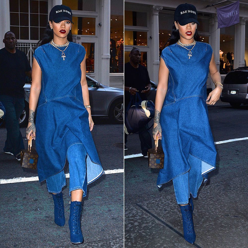 Denim Midi Dress in Blue Balenciaga Mytheresa #36 Denim Midi Dress in Blue Balenciaga Mytheresa