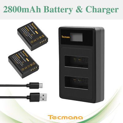 2X Akku 2800mAh Für Canon LP-E10 EOS 1100D 1200D 1500D 1300D 4000D + Ladegerät