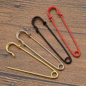 Metal 4" Extra Large Safety Pins Brooch Pins For Scarf Skirts Garment DIY Craft Metal 4" Extra Large Safety Pins Brooch Pins For Scarf Skirts Garment DIY Craft