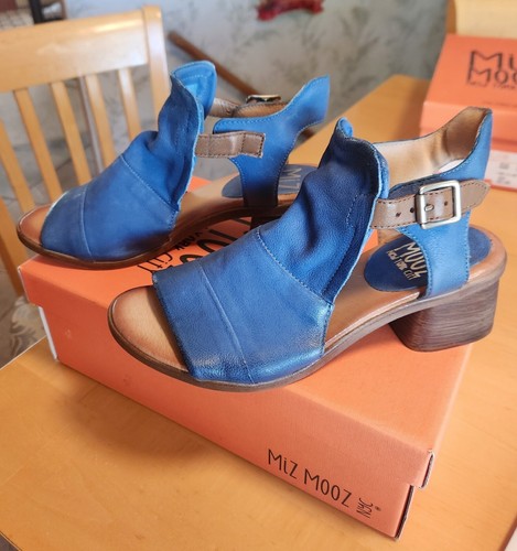 Miz Mooz Leder Sandalen mit Absatz Palomina Denim EU 39 US 8,5 - Bild 3 von 11