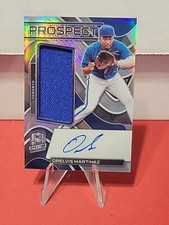 2022 Chronicles Spectra Orelvis Martinez Blue Neon Prospect Patch Auto #23/75