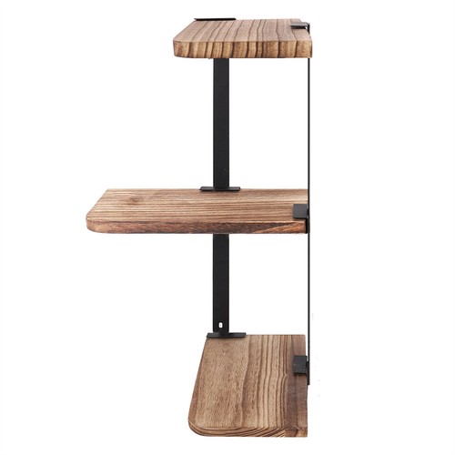 3 Tier Ledge Corner Shelf Modern Floating Wall Shelves Storage Display Shelving - Picture 9 of 12
