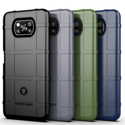 For Xiaomi POCO X3 NFC Case,Shockproof Rugged Back Soft TPU Guard Phone  Cover