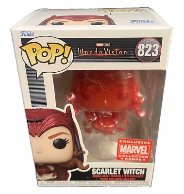 Funko Pop! WandaVision Scarlet Witch #823 Red Marvel Collector