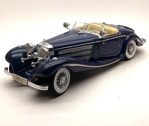 Maisto Mercedes Benz 500 K Oldtimer Specialroadster Bj1936 blau OVP, 1:18, K300 - Bild 3 von 9