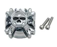 Kuryakyn Zombie Chrome End Cap Kit for Handlebar Grip (6281)