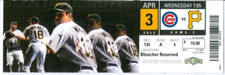 2013 Pirates vs Cubs Ticket Wandy Rodriguez win/Andrew McCutchen 100 Stolen Base