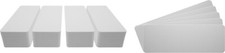 400 7" Record Shelf Index Divider Cards - 3" x 8-1/2" - White Eco 20mil Thick