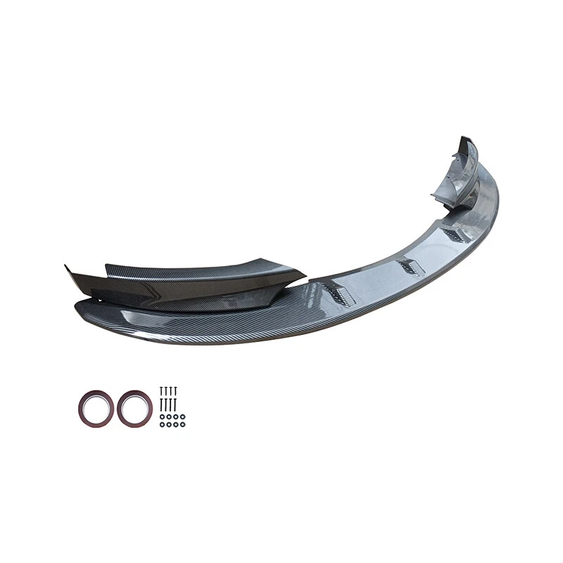 Front Bumper Splitter Lip For 2007-2013 BMW E82 135i 128i M Sport Carbon Style Foto 2 de 4