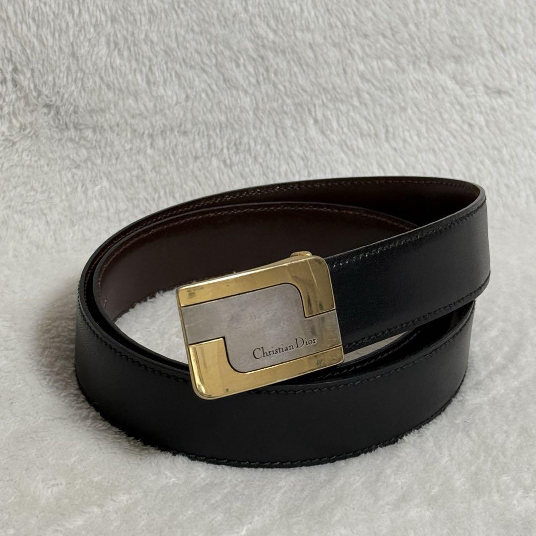 Dior Belt Leather Black Brown Gold Silver Men's Simple Dior Belt Leather Black Brown Gold Silver Men's Simple