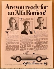7 Pg Ads For 1979 - 1982 Alfa Romeo Gtv-6 Spider Veloce Alfa 6 Sprint