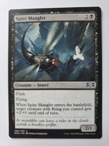MTG Magic The Gathering Card Spire Mangler Creature Insect Black ...