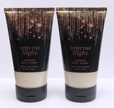 NEW Into The Night Glowing Body Scrub 8 oz Bath Body Works Lot of 2