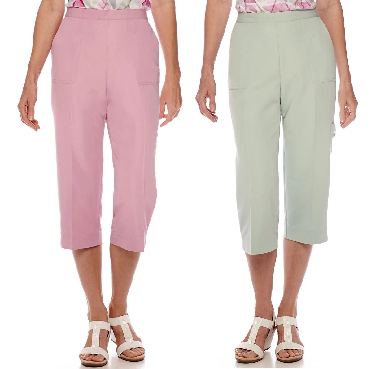 alfred dunner pull on capris