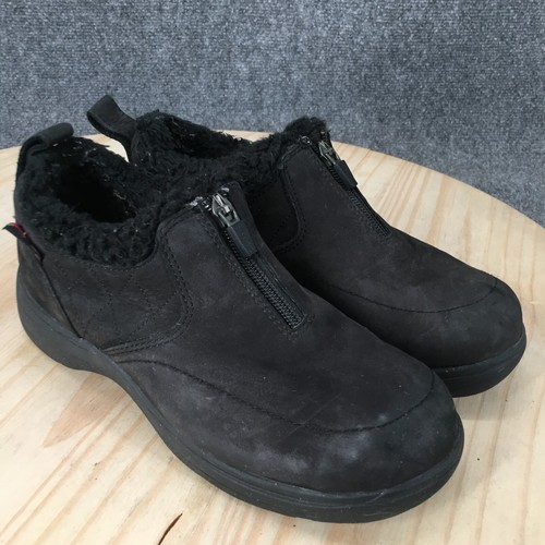 LL Bean Shoes Womens 6 M Bethel Loafers Sneakers 302562 Black Leather Waterproof - Picture 3 of 11