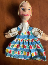 VTG 1960s Kersa Hand Puppet Greta with Kerchief