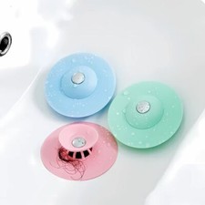 Abflussstopfen Waschbecken Küchenspüle Badewanne Sieb Geruchsverschluss Silikon