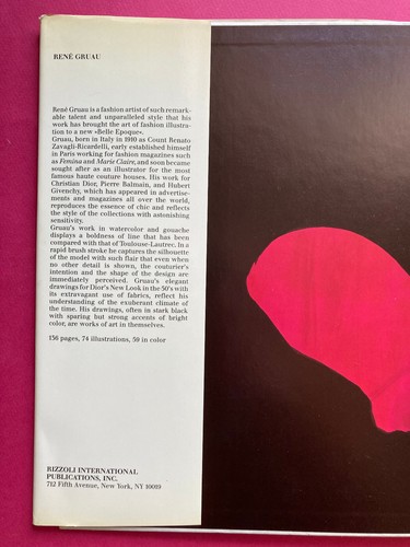 Livre René Gruau Herscher mode Joëlle Chariau 1984 dessin illustration Dior - Picture 8 of 8