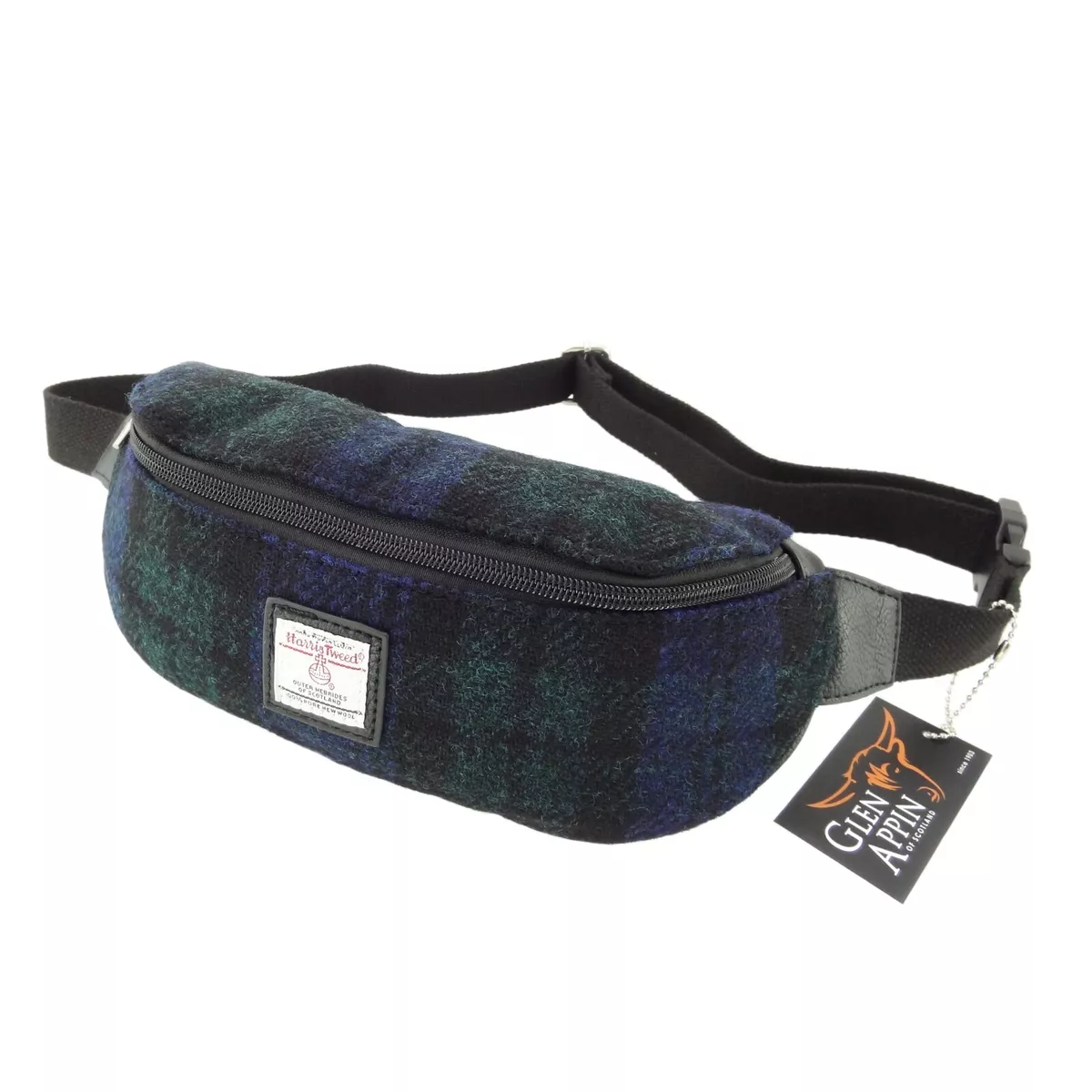 Unisex 100 Harris Tweed Bum Bag Travel Cash Waist Belt Bag LB1202 COL 60